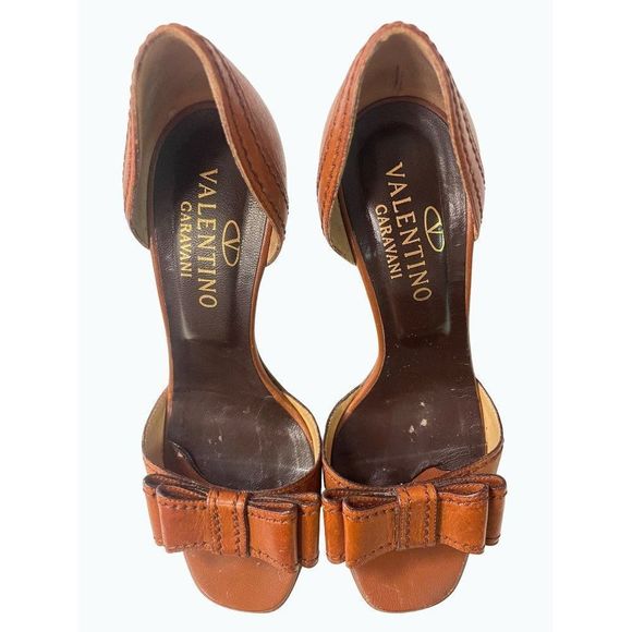 Valentino Garavani Brown Leather Sandals 36.5 US size 5.5 - Picture 9 of 9